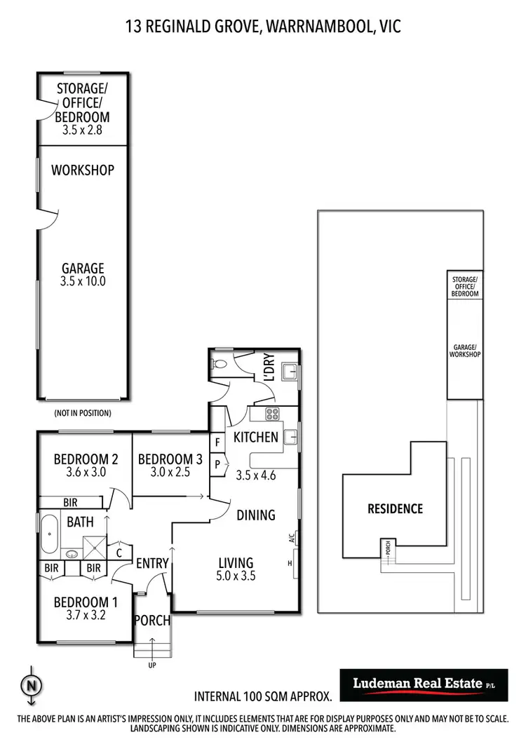 Floorplan of Homely house listing, 13 Reginald Grove, Warrnambool VIC 3280