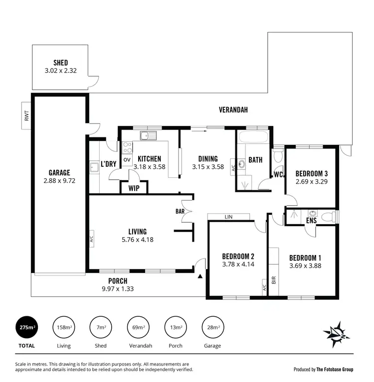 Floorplan of Homely house listing, 47 Capulet Crescent, Modbury SA 5092