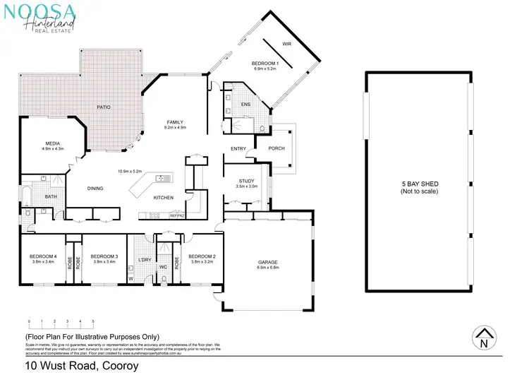 Floorplan of Homely rural property listing, 10 Wust Road, Cooroy QLD 4563