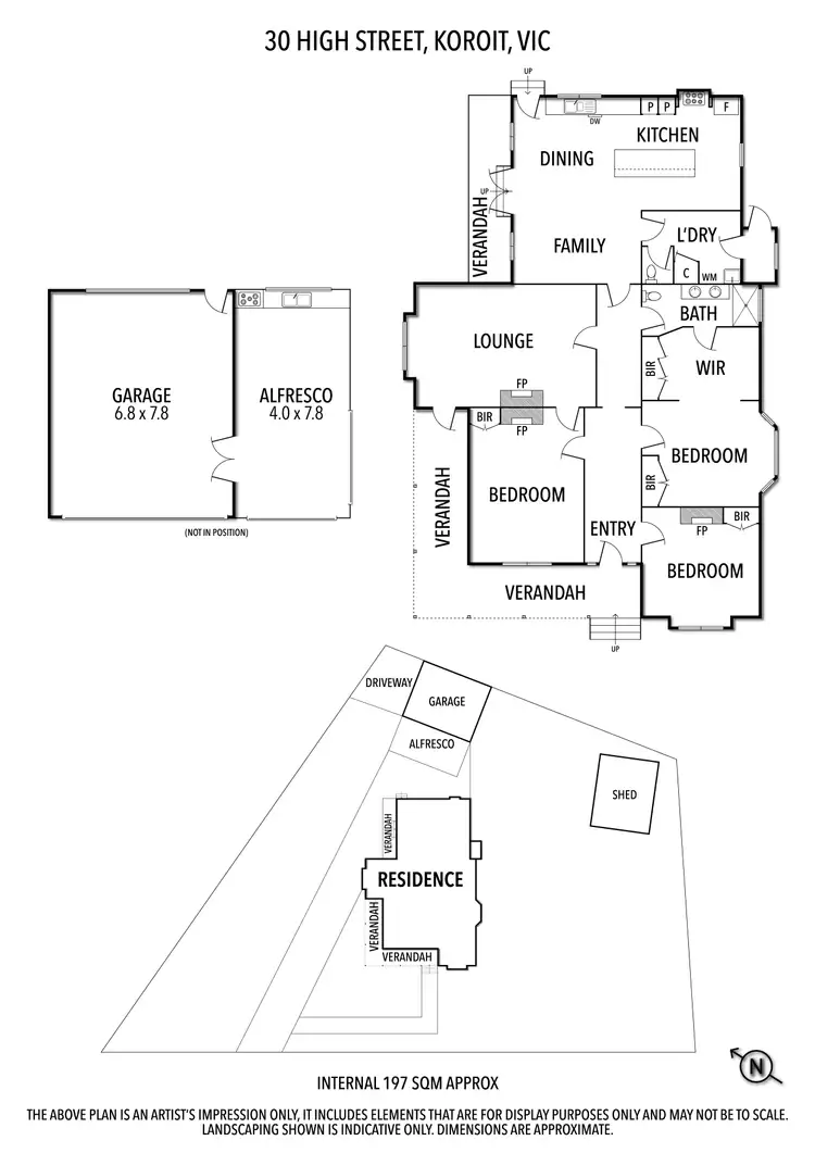 Floorplan of Homely house listing, 30 High Street, Koroit VIC 3282