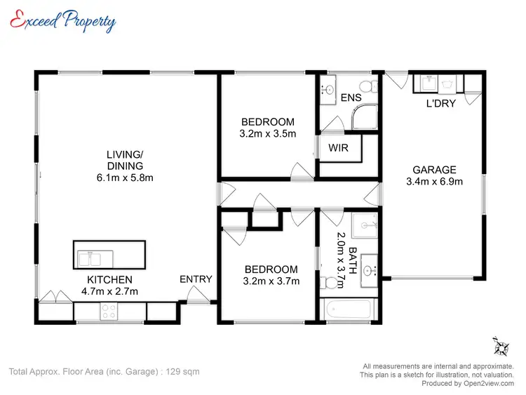 Floorplan of Homely villa listing, 1 & 3/16 Hannah Court, Old Beach TAS 7017