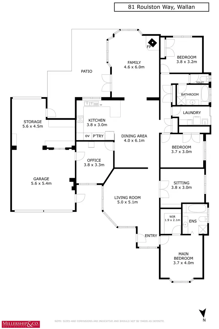 Floorplan of Homely house listing, 81 Roulston Way, Wallan VIC 3756