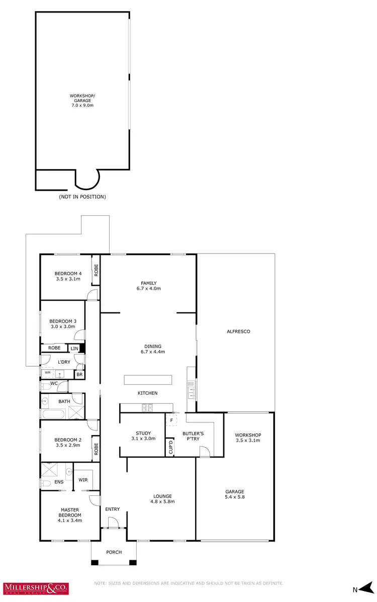 Floorplan of Homely house listing, 109 Roulston Way, Wallan VIC 3756