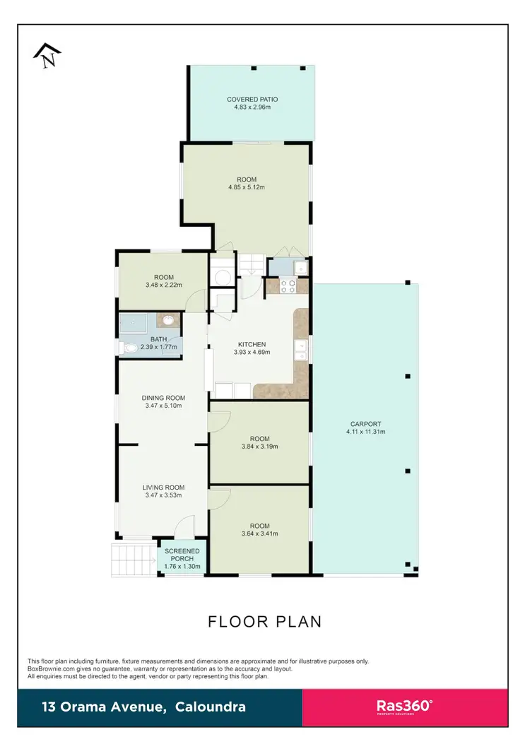 Floorplan of Homely house listing, 13 Orama Avenue, Caloundra QLD 4551