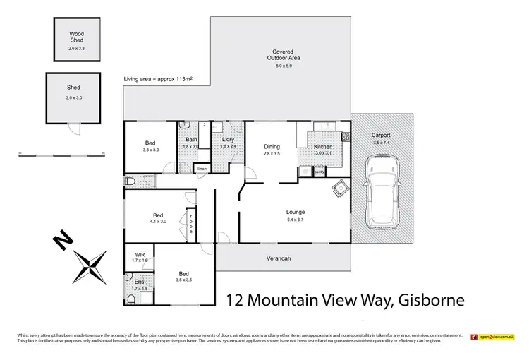 Floorplan of Homely house listing, 12 Mountain View Way, Gisborne VIC 3437