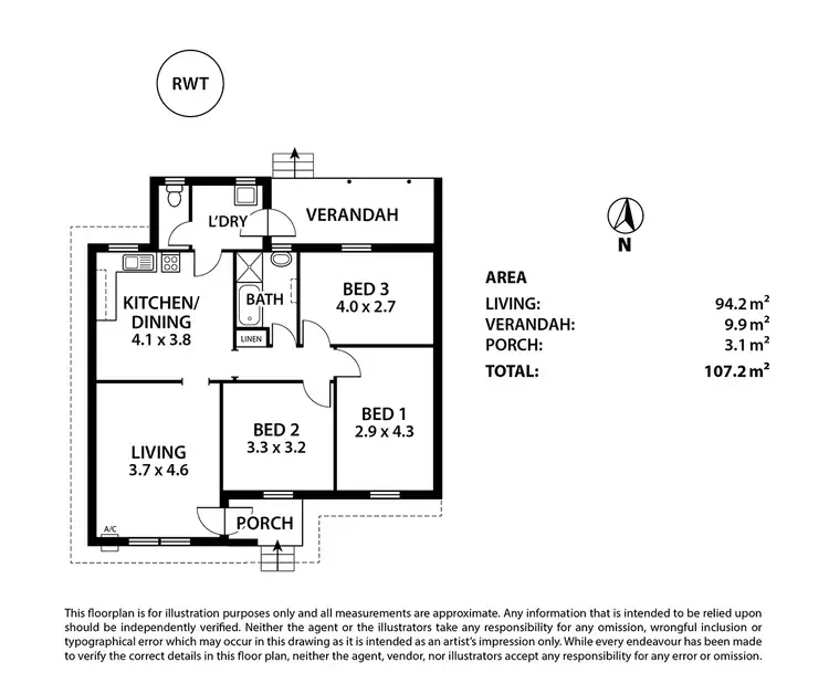 Floorplan of Homely house listing, 6 Magpie Drive, Murray Bridge SA 5253