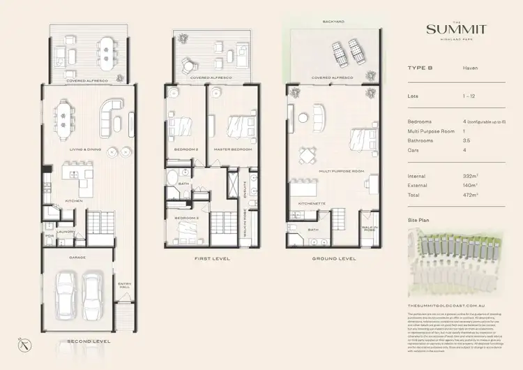 Floorplan of Homely house listing, 3/2-3 RIDGELINE WAY, Highland Park QLD 4211