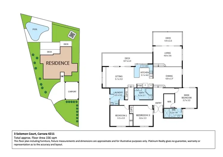 Floorplan of Homely house listing, 3 Solomon Court, Carrara QLD 4211