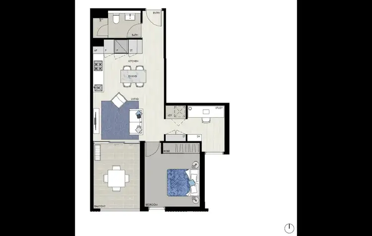 Floorplan of Homely unit listing, 20201/19 Wilson Street, West End QLD 4101