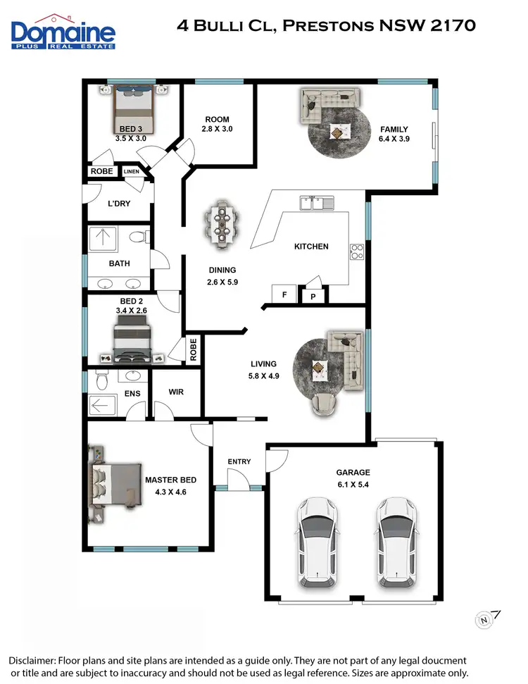 Floorplan of Homely house listing, 4 Bulli Close, Prestons NSW 2170