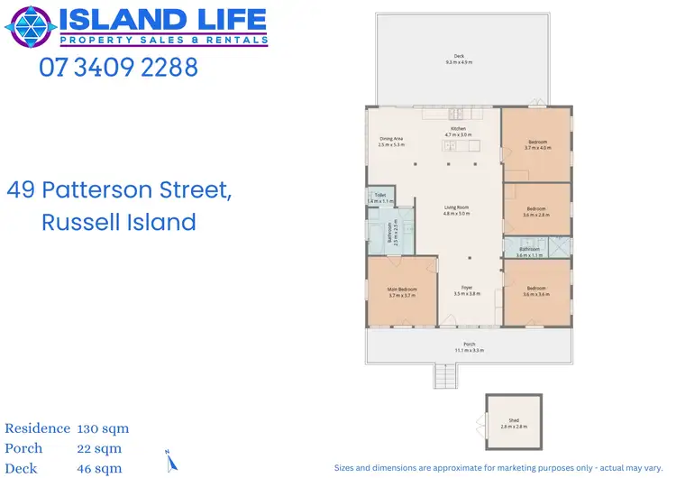 Floorplan of Homely house listing, 49 Patterson Street, Russell Island QLD 4184