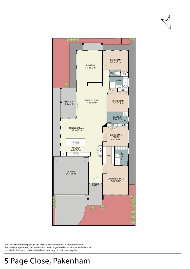 Floorplan of Homely house listing, 5 Page Close, Pakenham VIC 3810
