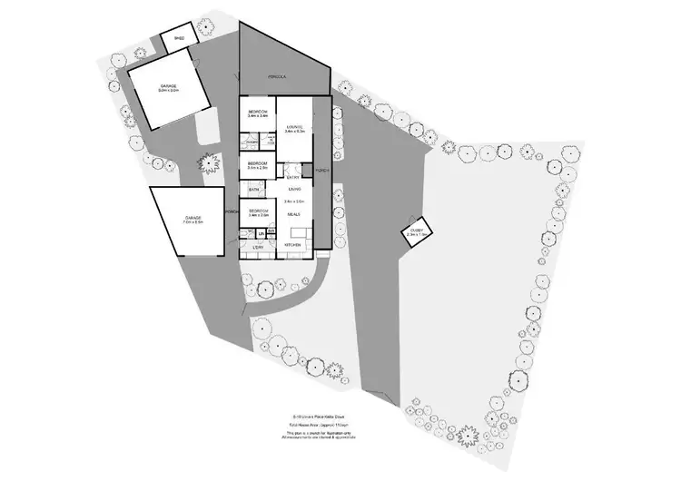 Floorplan of Homely house listing, 8 Ulmara Place, Keilor Downs VIC 3038