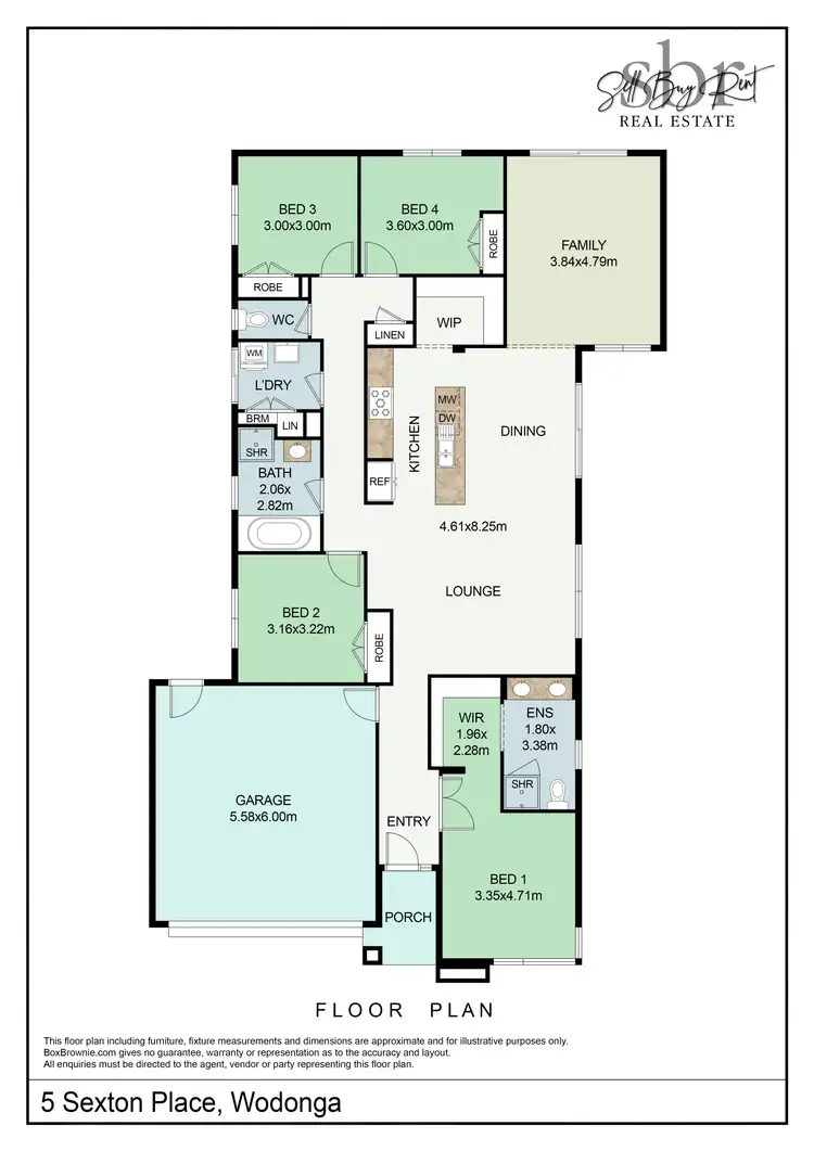 Floorplan of Homely house listing, 5 SEXTON PLACE, Wodonga VIC 3690