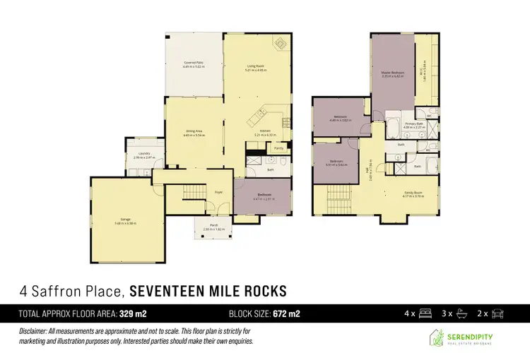 Floorplan of Homely house listing, 4 Saffron Place, Seventeen Mile Rocks QLD 4073