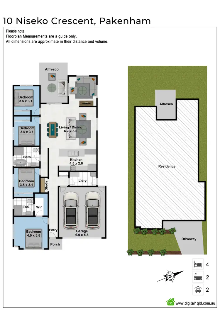 Floorplan of Homely house listing, 10 Niseko Crescent, Pakenham VIC 3810