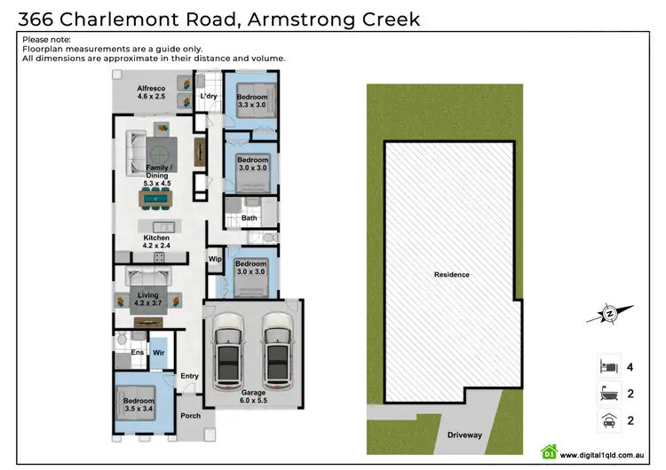 Floorplan of Homely house listing, 366 Charlemont Road, Armstrong Creek VIC 3217