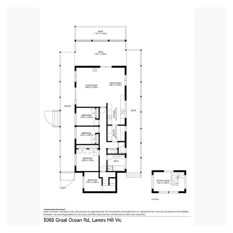 Floorplan of Homely rural property listing, 5065 Great Ocean Road, Lavers Hill VIC 3238