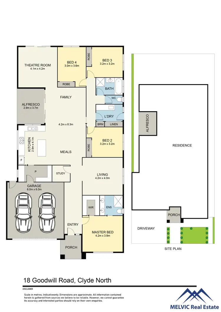 Floorplan of Homely house listing, 18 Goodwill Road, Clyde North VIC 3978
