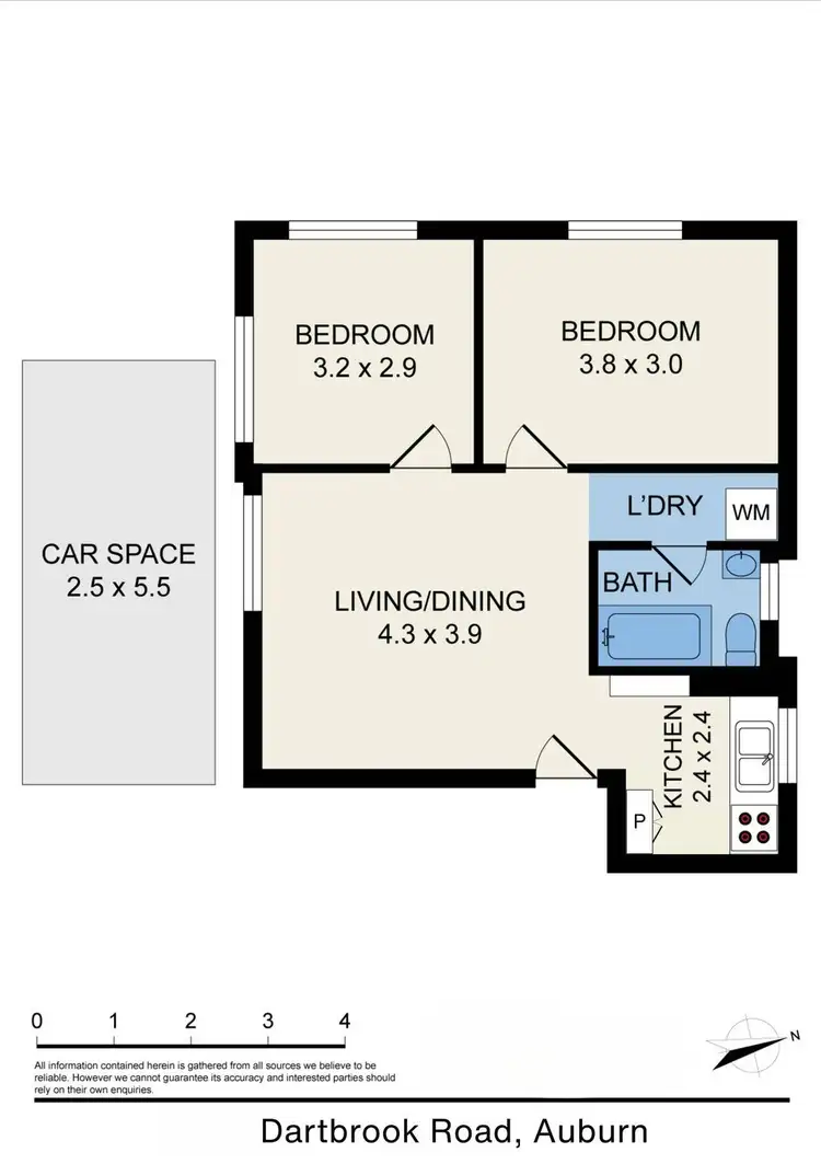 Floorplan of Homely unit listing, 11/33 Dartbrook Rd, Auburn NSW 2144