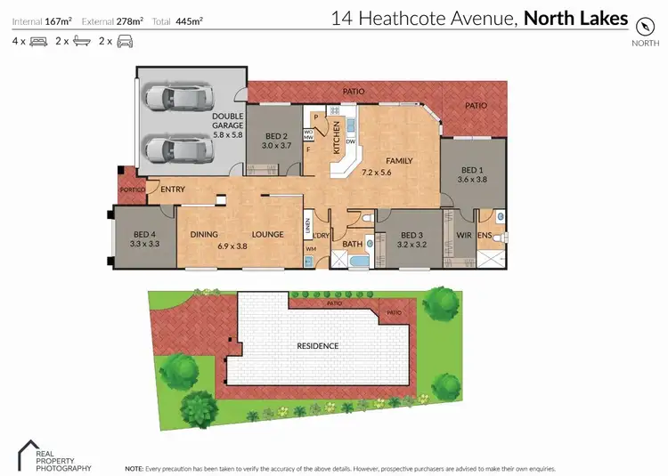 Floorplan of Homely house listing, 14 Heathcote Avenue, North Lakes QLD 4509