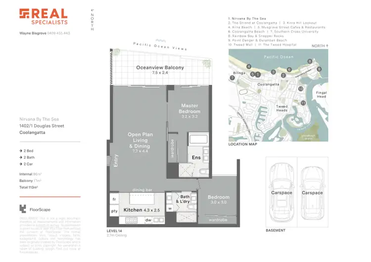 Floorplan of Homely unit listing, 1402/1 Douglas Street, Coolangatta QLD 4225