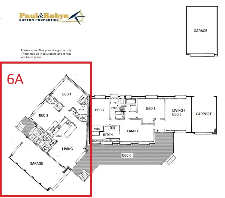 Floorplan of Homely semi-detached listing, 6A Mull Place, Macquarie ACT 2614