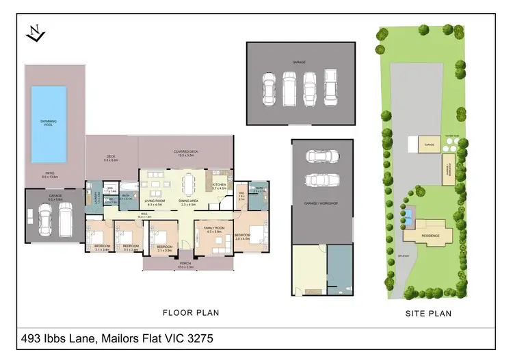 Floorplan of Homely house listing, 493 Ibbs Lane, Mailors Flat VIC 3275