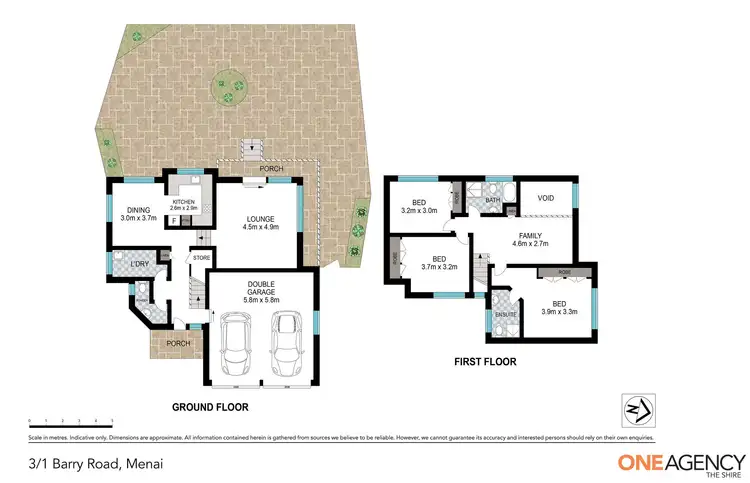 Floorplan of Homely townhouse listing, 3/1 Barry Road, Menai NSW 2234