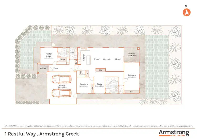 Floorplan of Homely house listing, 1 Restful Way, Armstrong Creek VIC 3217