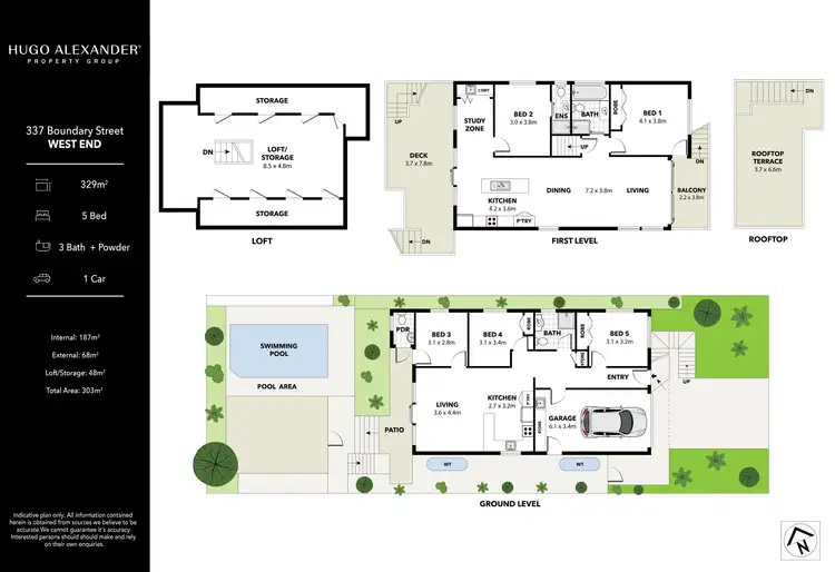 Floorplan of Homely house listing, 337 Boundary Street, West End QLD 4101