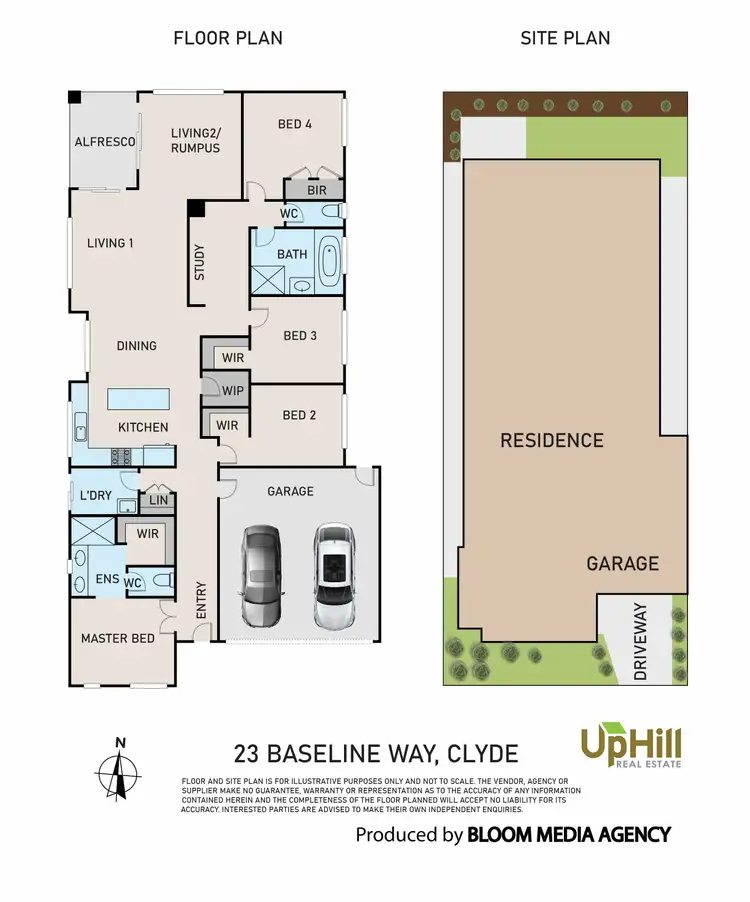 Floorplan of Homely house listing, 23 Baseline Way, Clyde VIC 3978