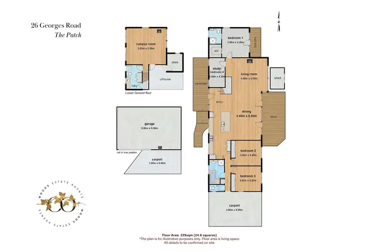 Floorplan of Homely house listing, 26 Georges Road, The Patch VIC 3792