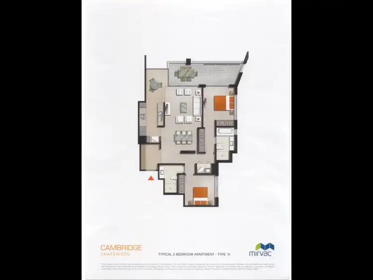 Floorplan of Homely apartment listing, 1605/1 Cambridge Lane, Chatswood NSW 2067