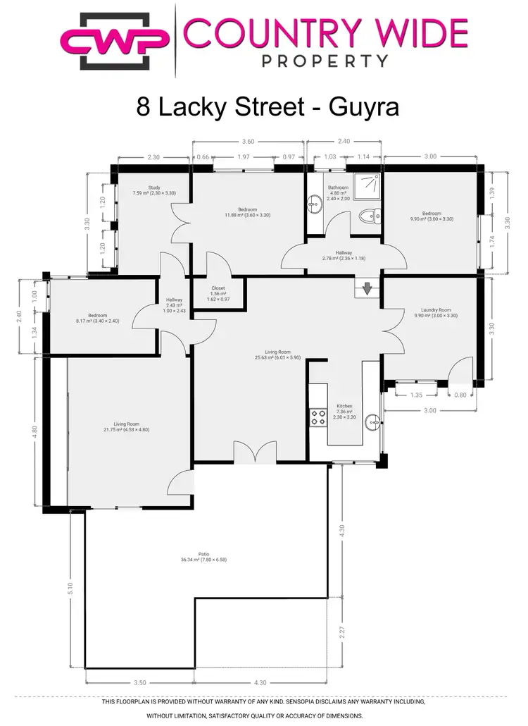 Floorplan of Homely house listing, 8 Lackey Street, Guyra NSW 2365