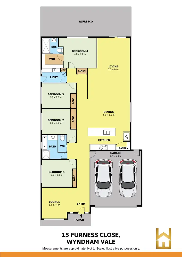 Floorplan of Homely house listing, 15 Furness Close, Wyndham Vale VIC 3024