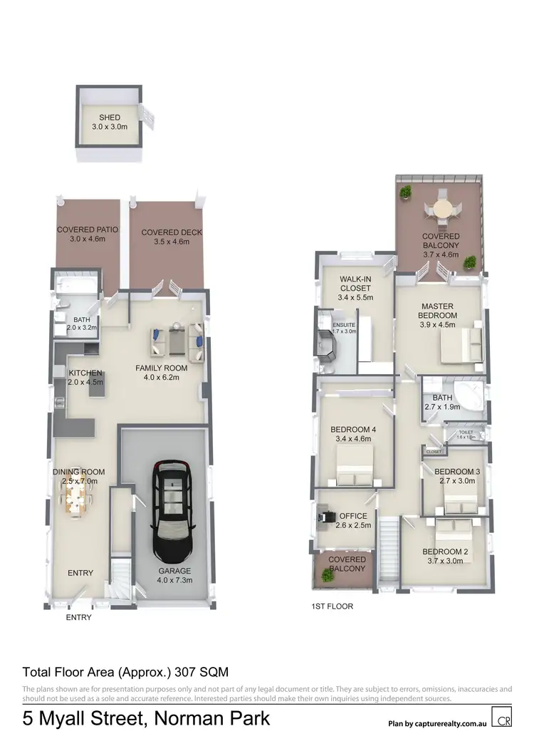 Floorplan of Homely house listing, 5 MYALL STREET, Norman Park QLD 4170
