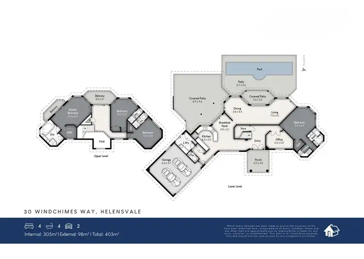Floorplan of Homely house listing, 30 Windchimes Way, Helensvale QLD 4212