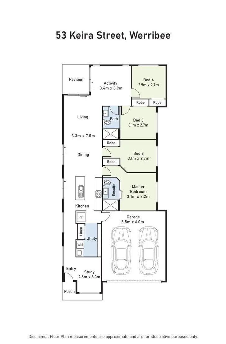 Floorplan of Homely house listing, 53 Keira Circuit, Werribee VIC 3030