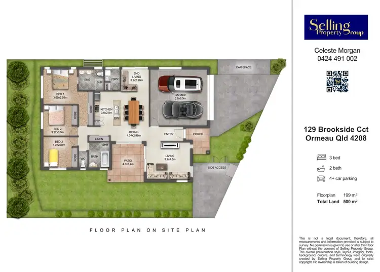 Floorplan of Homely house listing, 129 Brookside Circuit, Ormeau QLD 4208
