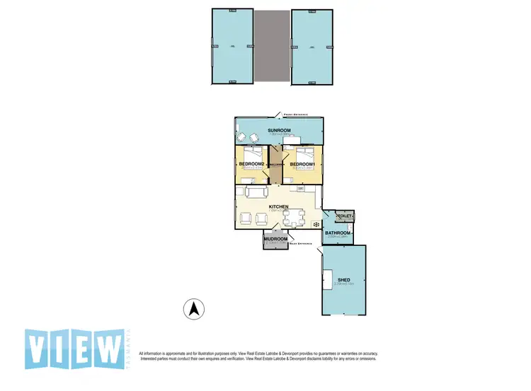 Floorplan of Homely rural property listing, 7 Moorland Beach Road, Wesley Vale TAS 7307
