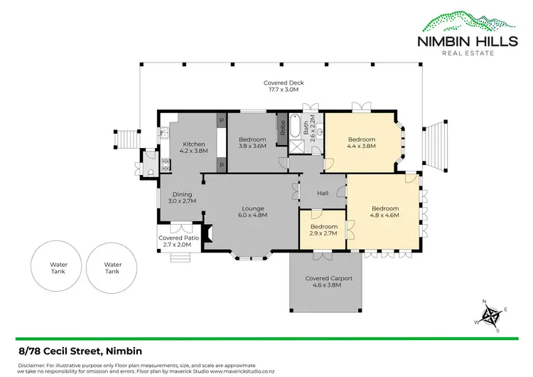 Floorplan of Homely house listing, 8/78 Cecil Street, Nimbin NSW 2480