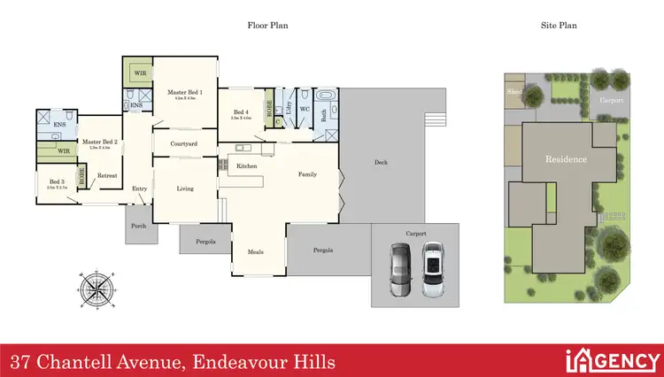 Floorplan of Homely house listing, 37 Chantell Avenue, Endeavour Hills VIC 3802