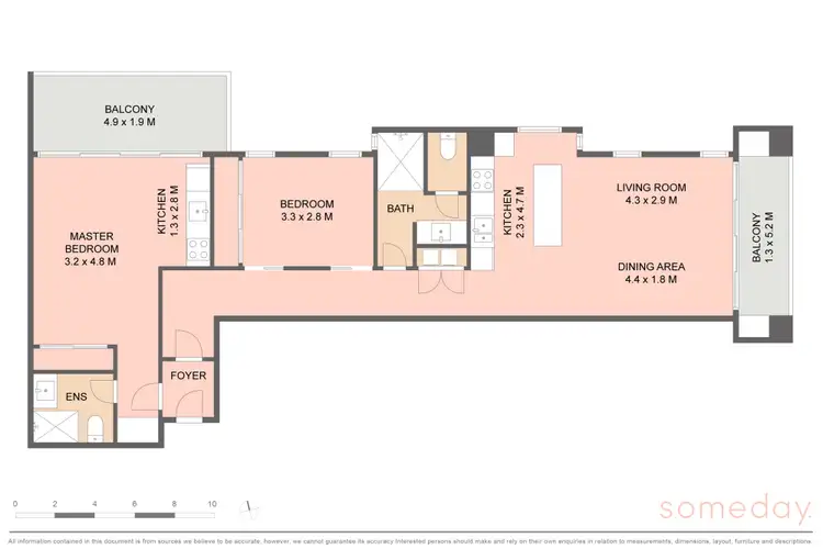 Floorplan of Homely apartment listing, 306/241 Northbourne Avenue, Lyneham ACT 2602