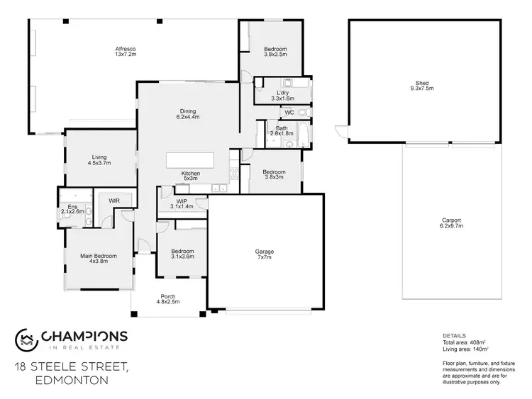 Floorplan of Homely house listing, 18 Steele Street, Edmonton QLD 4869
