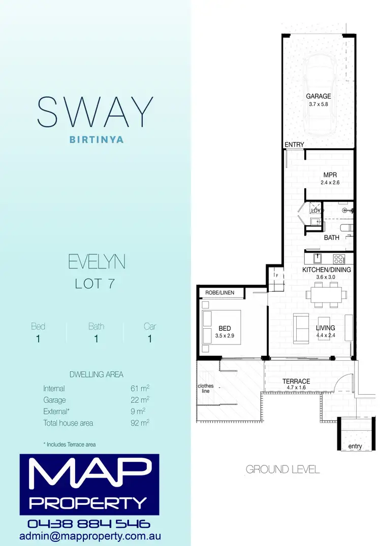 Floorplan of Homely apartment listing, 7/281 Birtinya Boulevard, Birtinya QLD 4575