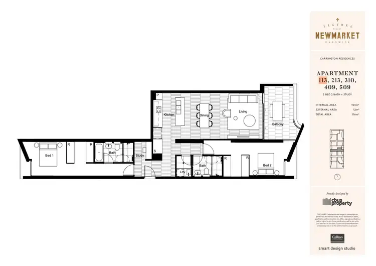 Floorplan of Homely apartment listing, 113/11 Young Street, Randwick NSW 2031