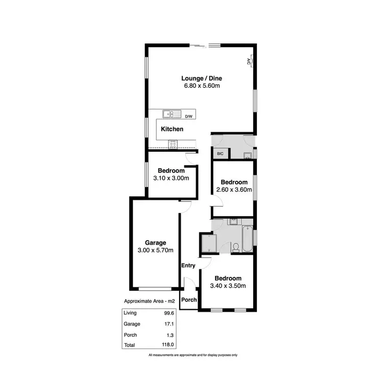 Floorplan of Homely house listing, 34A Hagen Crescent, Hackham West SA 5163