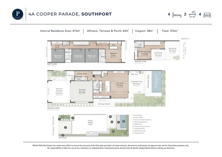 Floorplan of Homely house listing, 4A Cooper Parade, Southport QLD 4215