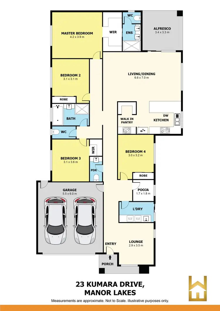 Floorplan of Homely house listing, 23 Kumara Drive, Manor Lakes VIC 3024